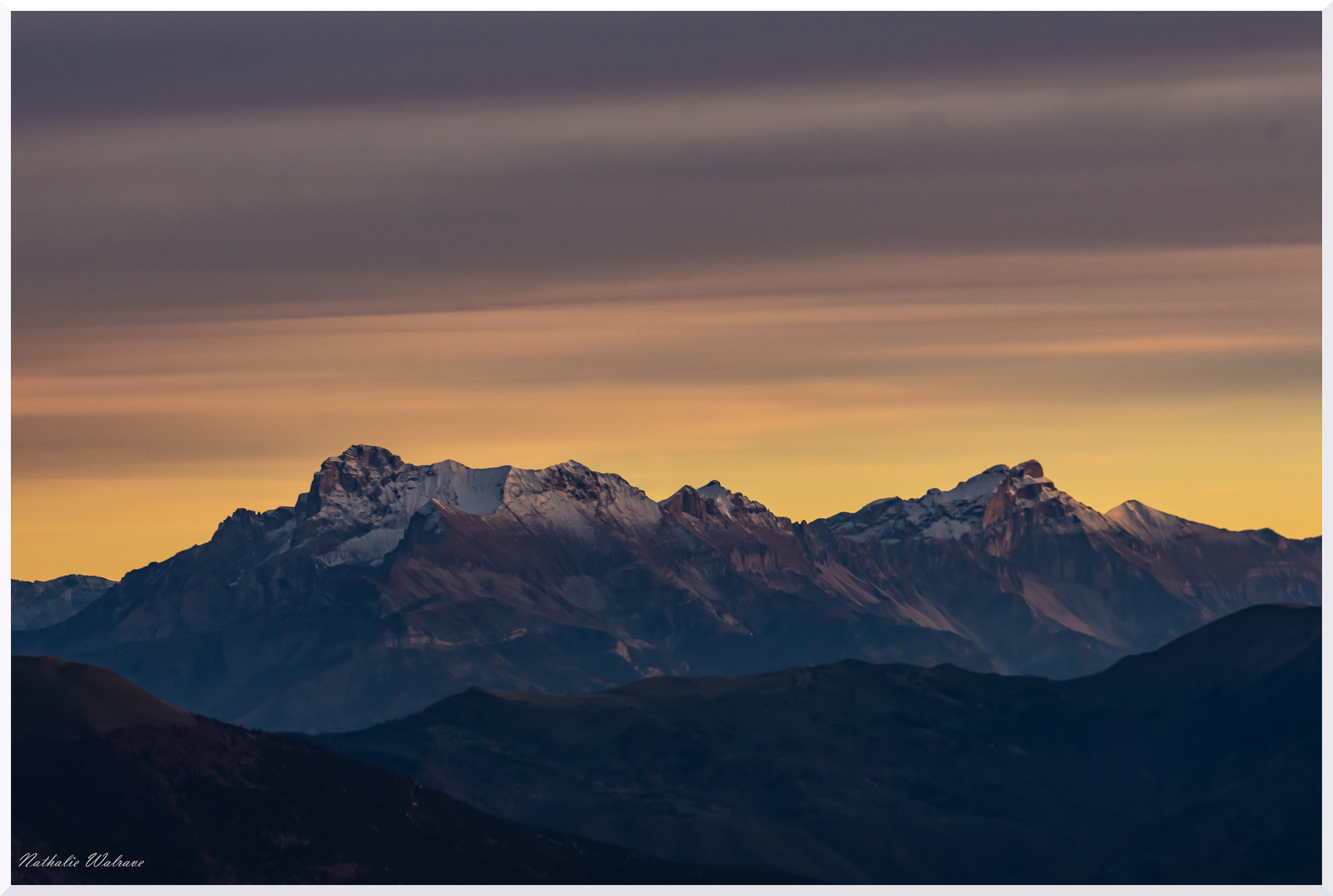 paysage de coucher de soleil